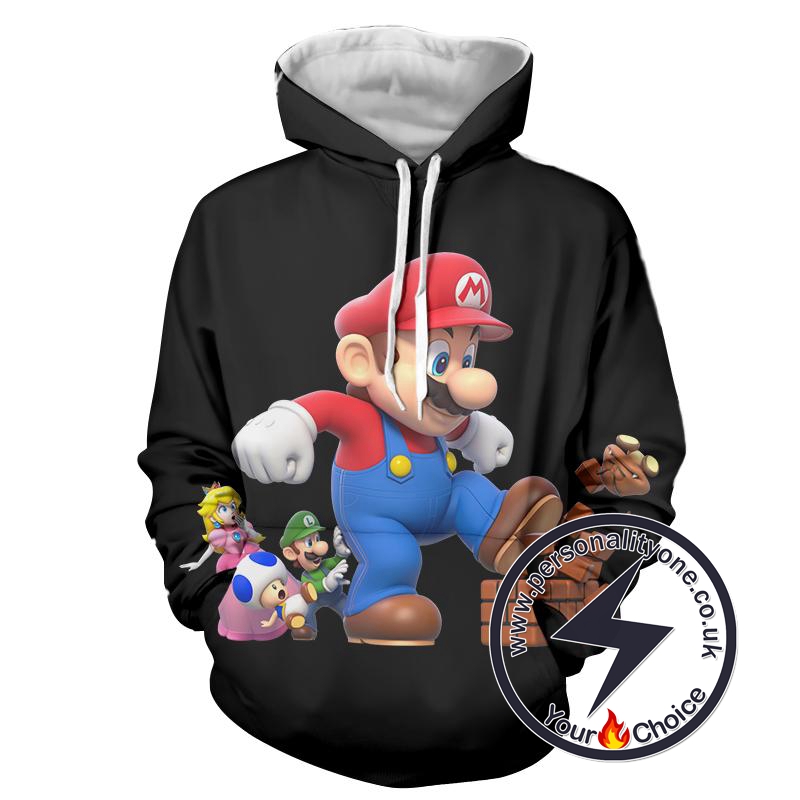 Super Mario - Super Mario Sweat Shirt - Super Mario Hoodies